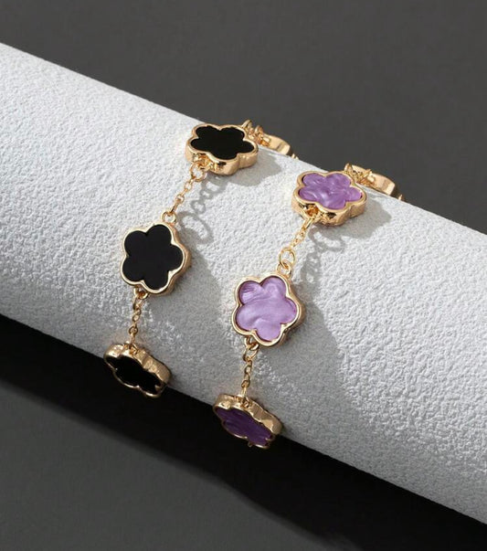 Flower Petal Bracelets