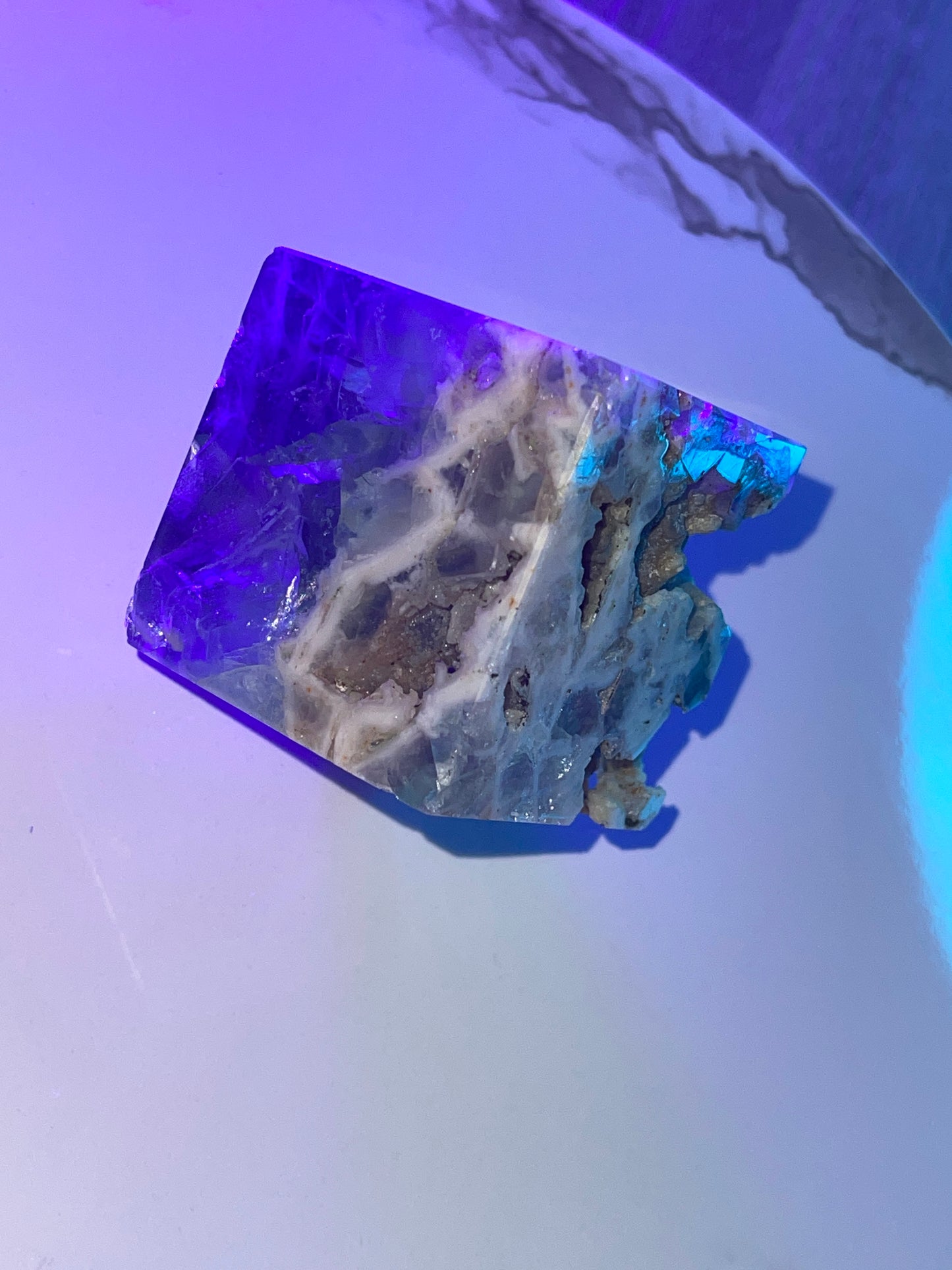 Rainbow Fluorite Cube