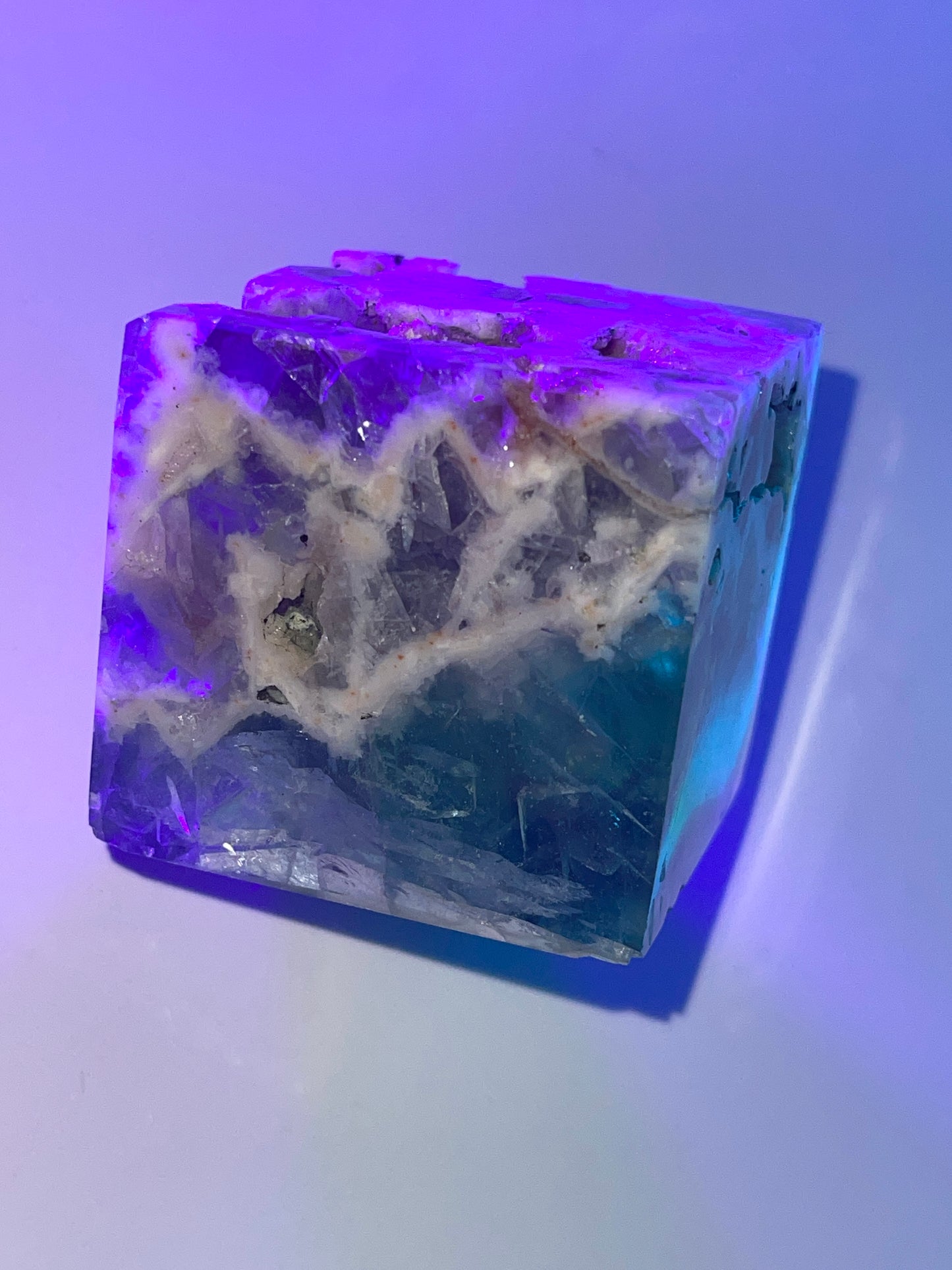 Rainbow Fluorite Cube