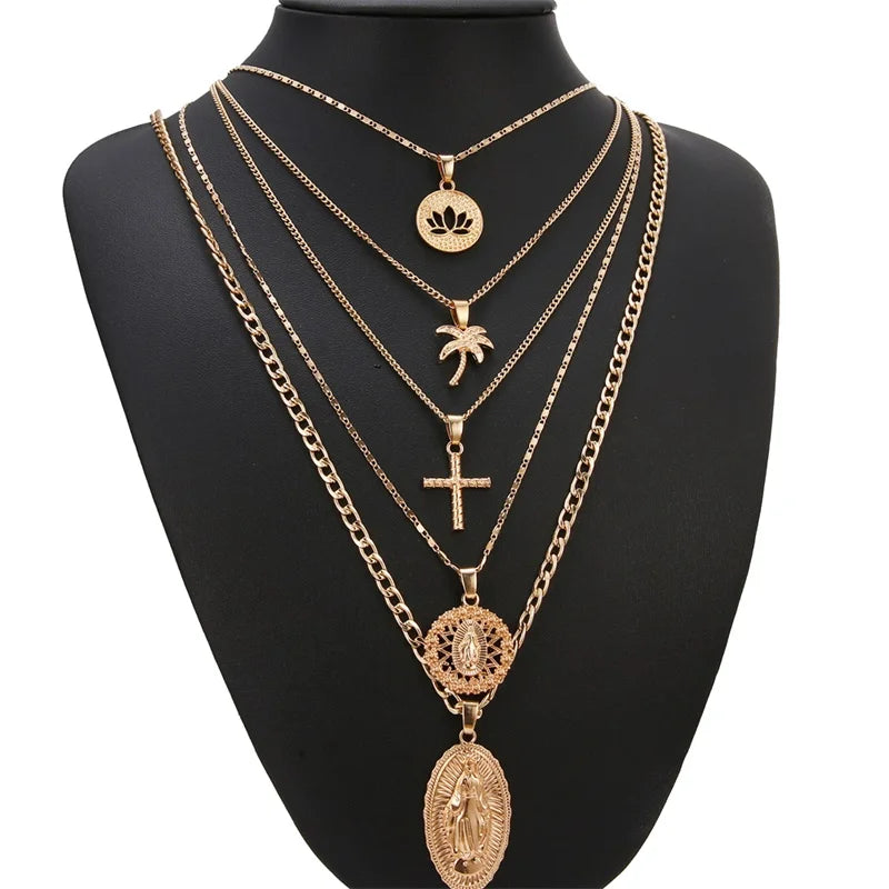 Bohemian Multi-layer Pendant Necklace