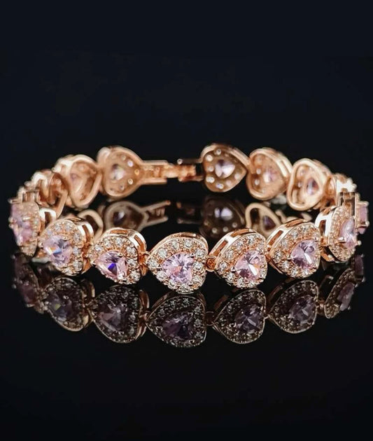 Rose Gold Heart Bracelet