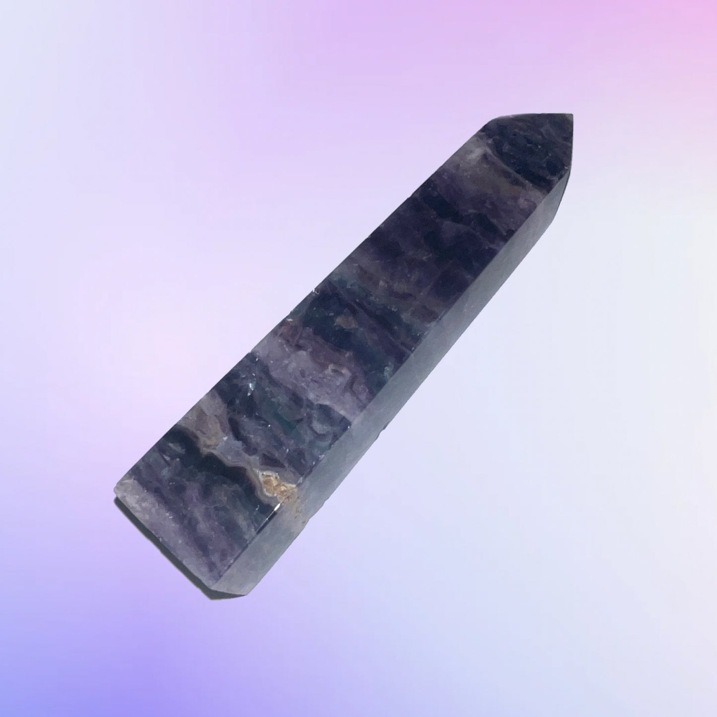 Purple Green Fluorite Tower