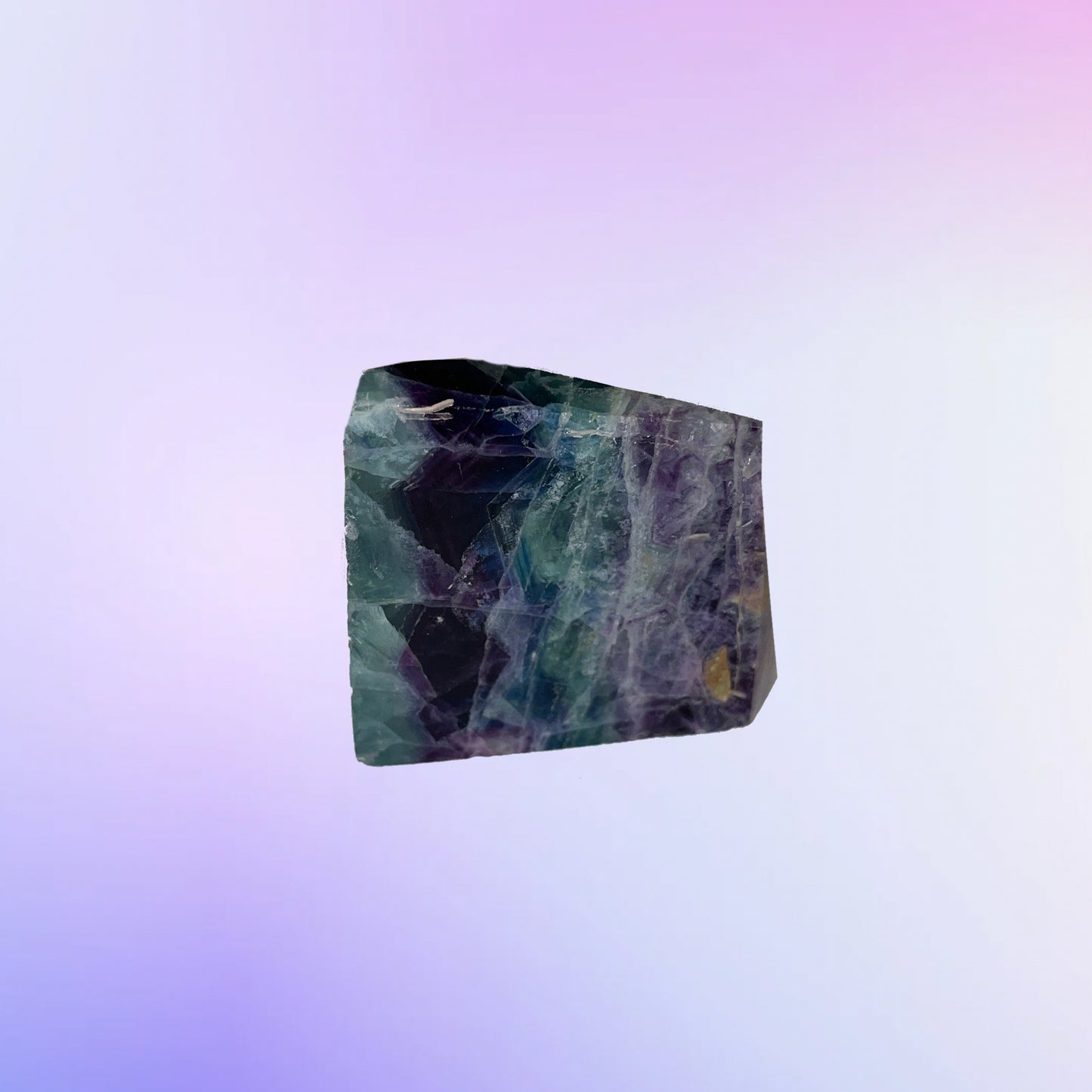 Purple Green Fluorite Slab